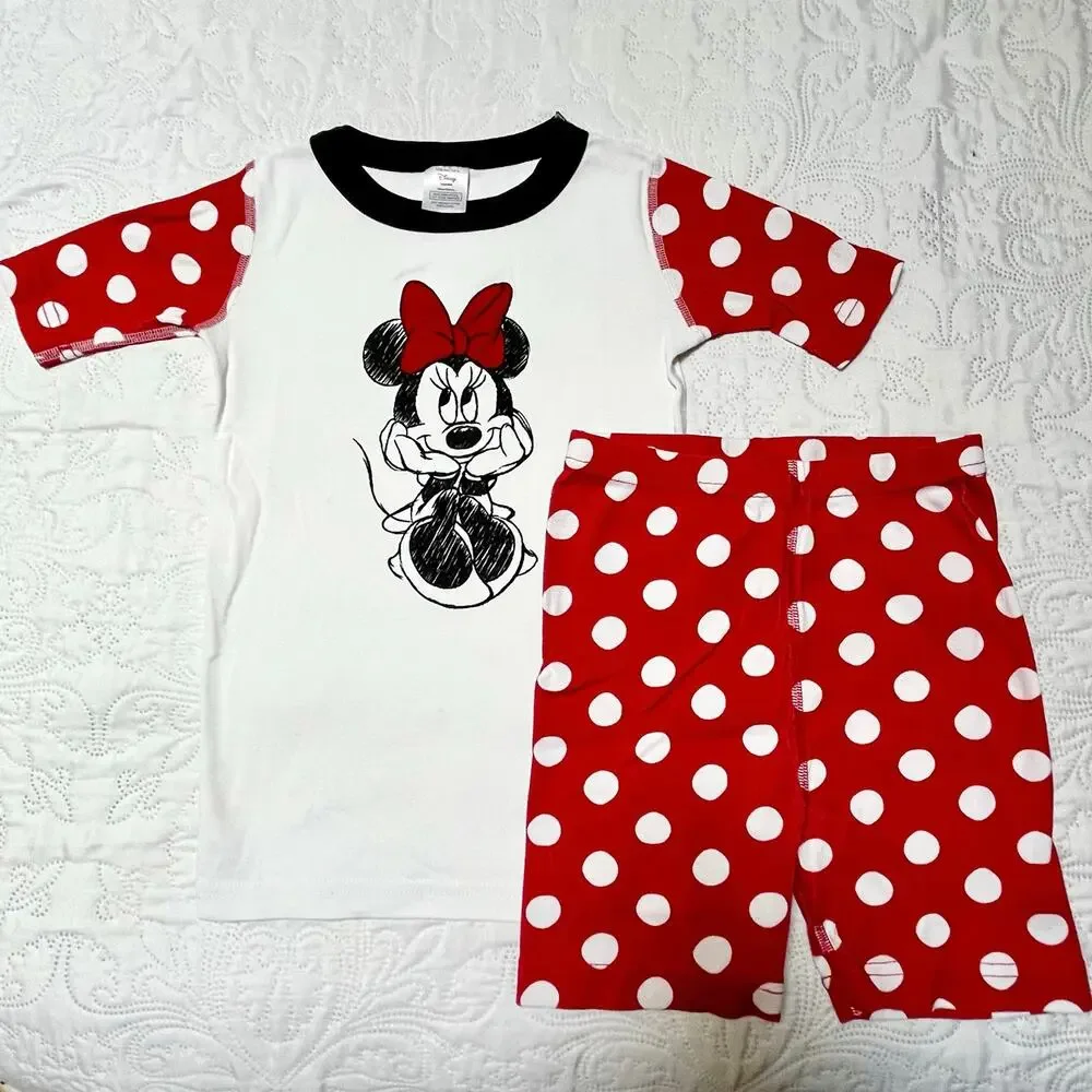 Hanna Andersson Disney Minnie Mouse PJ Set Size 8